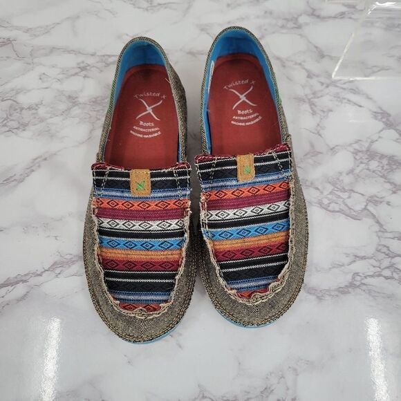 Twisted X Women's Serape Driving Moccasin Slip On Shoes Moc Toe Size 6 - Picture 5 of 8